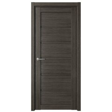 Межкомнатная дверь Вена экошпон серый кедр глухая