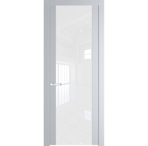 Межкомнатная дверь 1.7P лайт грей остеклённая
