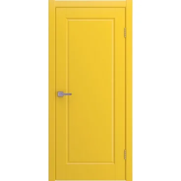 Межкомнатная дверь Аура желтая эмаль RAL 1018 глухая
