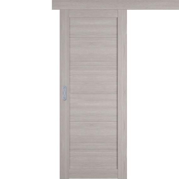 Фото обратной стороны двери купе 501.2 серый дуб с зеркалом с одной стороны