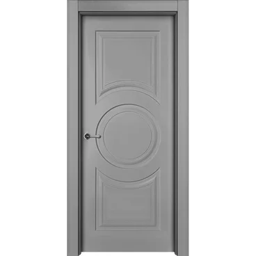 Межкомнатная дверь эмаль Метро серая глухая