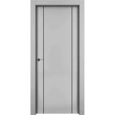 Межкомнатная дверь эмаль 1001 M2 серая глухая