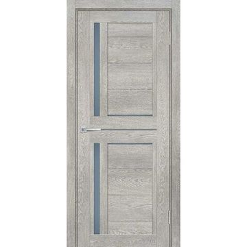 Межкомнатная дверь экошпон Мариам Техно-804 чиаро гриджио стекло сатинат графит