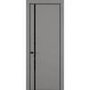 Фото межкомнатной двери керамик MN 5 серый стекло чёрное