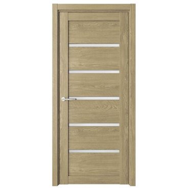 Межкомнатная дверь Вена эко-шпон дуб натуральный со стеклом