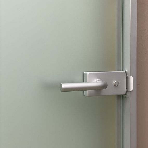 Межкомнатная стеклянная дверь АКМА Лайт стекло бесцветное матовое