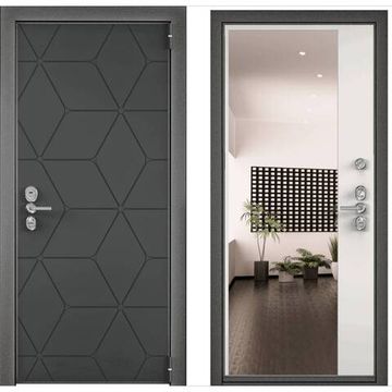 Входная дверь Ultimatum Next HT-3R темный пепел UR-2 милк матовый