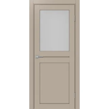 Межкомнатная дверь экошпон Турин 520.211 мокко остеклённая