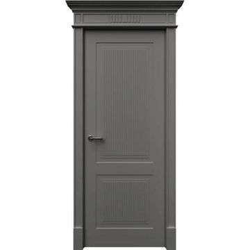 Межкомнатная дверь эмаль Рим 2 серая глухая