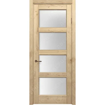 Межкомнатная дверь массив дуба с сучком Дверцов Фабриано остеклённая