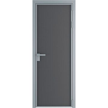 Алюминиевая межкомнатная дверь 1AP серебро графит элегант