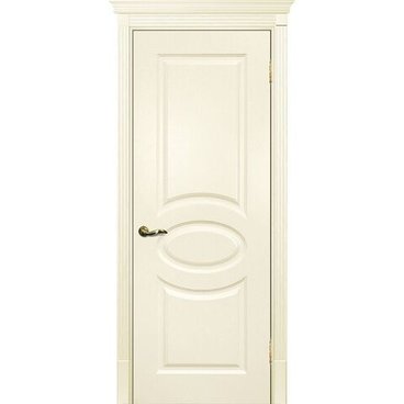 Межкомнатная дверь эмаль Текона Смальта 12 слоновая кость RAL 1013 глухая