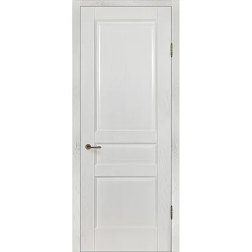 Межкомнатная дверь шпон Прованс 9 белый ясень глухая