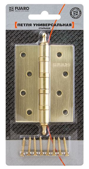 Петля универсальная Fuaro с декоративным колпачком 4BB/A/BL 100x75x2,5 мм