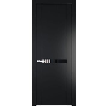 Межкомнатная дверь 1.4P блэк остеклённая