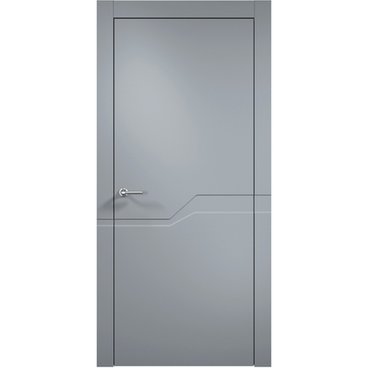 Межкомнатная дверь эмаль Дверцов Тиволи 5 RAL 7047 глухая
