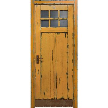 Межкомнатная дверь Лофт Солнце остеклённая