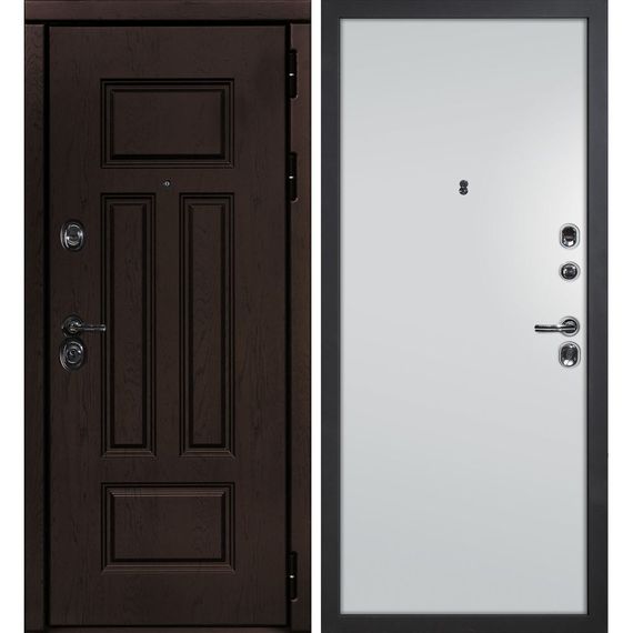 Входная дверь Э2 дуб крафтовый панель гладкая агат