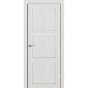 Межкомнатная дверь экошпон Турин 530.111 ясень серебристый глухая