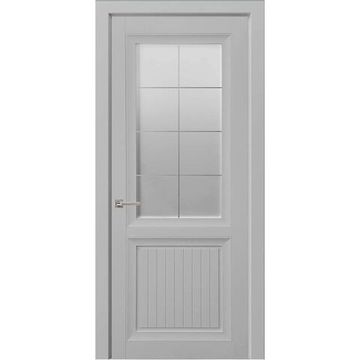 Межкомнатная дверь экошпон Байкал 512 манхеттен остеклённая