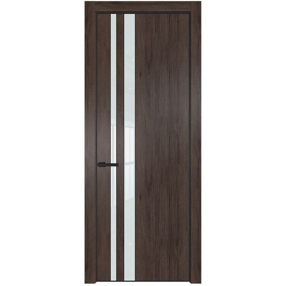 Межкомнатная дверь 20NA дуб тобакко остеклённая