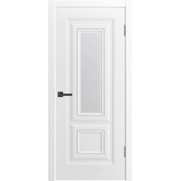 Межкомнатная дверь эмаль Титул 2 В1 белая со стеклом