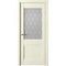 Межкомнатная дверь винил Рим ваниль со стеклом