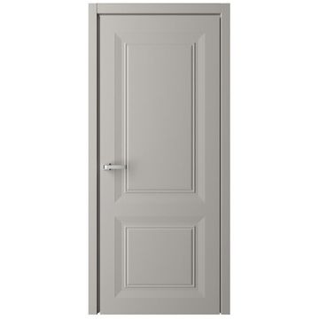 Межкомнатная дверь эмаль Стиль Богема серая глухая