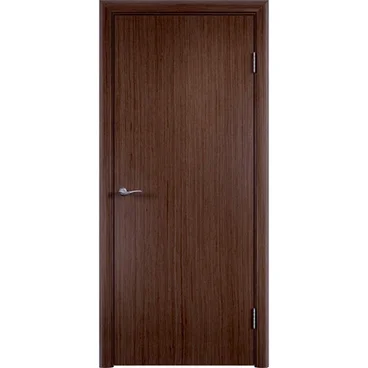 Межкомнатная дверь шпон fine line Гладкая светлый орех глухая