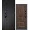 Входная дверь с фальшфрамугой Сити-1Ф панель фрезерованная дуб корица