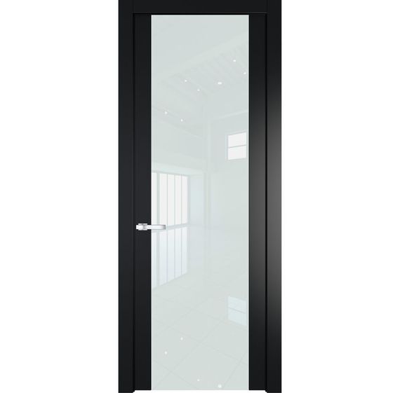 Межкомнатная дверь 1.7P блэк остеклённая