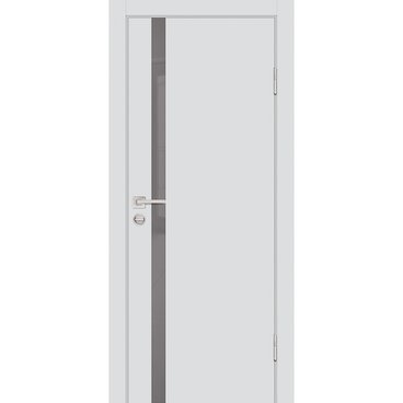 Межкомнатная дверь ПЭТ P-8 агат кромка ABS в цвет полотна со стеклом