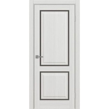 Межкомнатная дверь Тоскана 602С.2121 ясень серебристый со стеклом