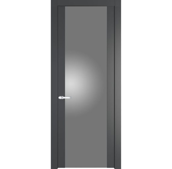 Межкомнатная дверь 1.7P графит остеклённая