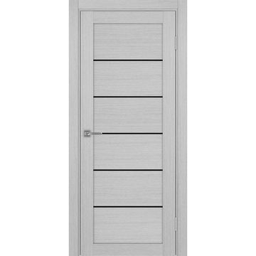 Межкомнатная дверь экошпон Турин 501АПП.1 серый дуб с молдингом