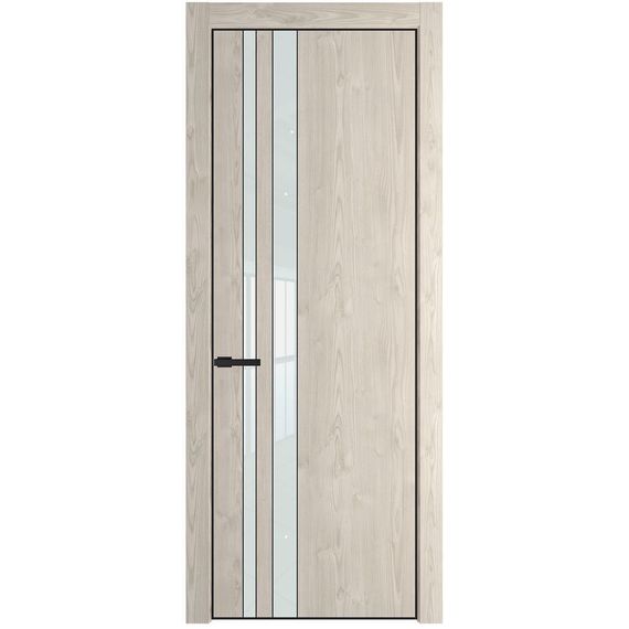 Межкомнатная дверь 20NA каштан светлый остеклённая