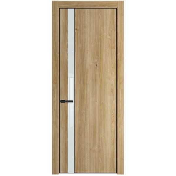 Межкомнатная дверь 18NA дуб карамель остеклённая