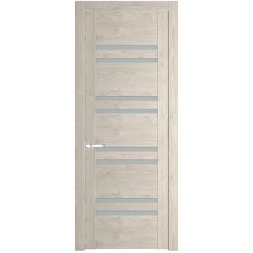 Межкомнатная дверь 1.6N каштан светлый остеклённая