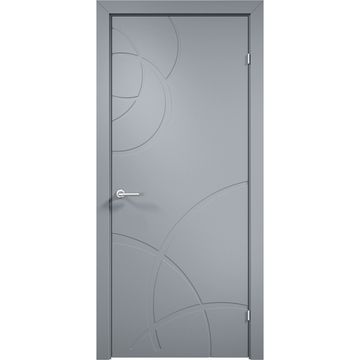 Межкомнатная дверь эмаль Дверцов Тиволи 3 RAL 7047 глухая