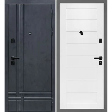 Входная дверь Осло бетон антрацит панель сборная