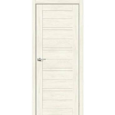 Межкомнатная дверь экошпон Bravo Порта-28 nordic oak остеклённая