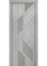 Межкомнатная дверь эмаль Ультра Z серая RAL 7047 глухая