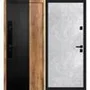 Входная дверь Орион орех пекан софт чёрный кварц панель гладкая бетон