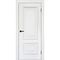 Межкомнатная дверь эмаль Багет 2 белый RAL 9003 глухая