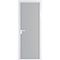 Алюминиевая межкомнатная дверь 1AP вайт лайт грей элегант
