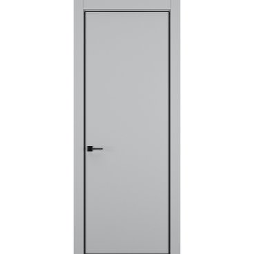 Межкомнатная дверь керамик MN 1 шеллак серый глухая