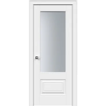 Межкомнатная дверь эмаль Дельта 2 белая со стеклом