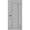 Межкомнатная дверь эмалит Сигма 30 светло-серый остеклённая