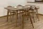 Стол Сована обеденный цвет коньяк из массива дуба