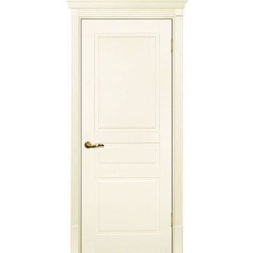 Межкомнатная дверь эмаль Текона Смальта 01 слоновая кость RAL 1013 глухая
